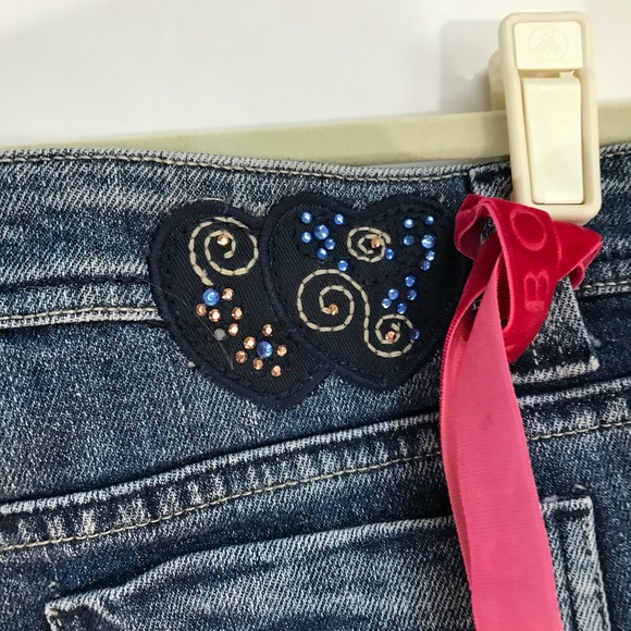 Arizona Jeans Bootcut rhinestone accents 14.5 Plus Junior - Picture 5 of 5